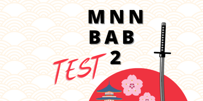 Link Ujian Bahasa Jepang BAB 2 MNN