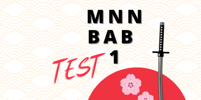 Link Ujian Bahasa Jepang BAB 1 MNN