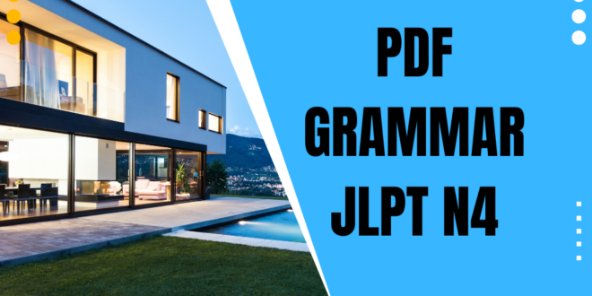 Belajar Bahasa Jepang N4 pdf Grammar