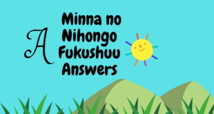 Minna no Nihongo Fukushuu A Answers