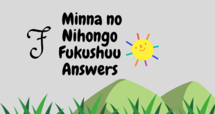Minna no Nihongo Fukushuu F Answers